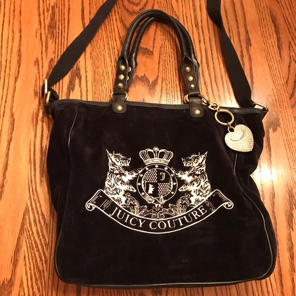 Juicy Couture Handbags - Authentic black velour Juicy Couture bag
